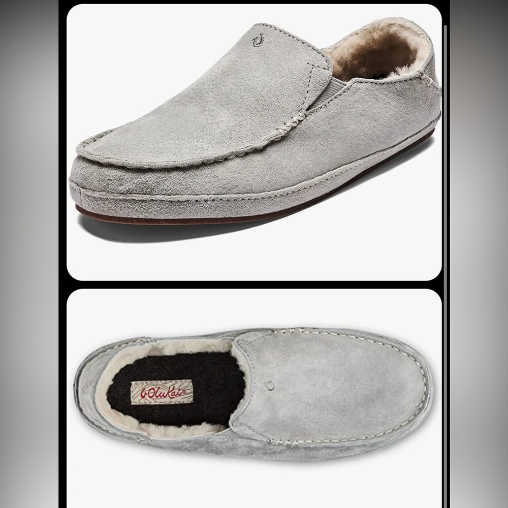 Olukai Nohea Slipper pale grey 9 w